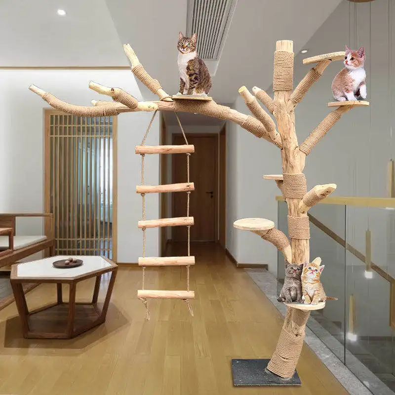 Cat Tree veľký mŕtvy strom Tvar Truse skutočný kufr Cat Cating Ráme Falošné stromy rekvizity Cat Climber Toys