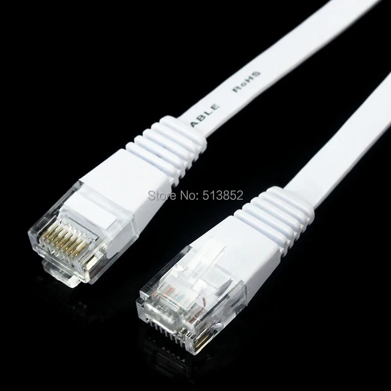 CAT6 Pure Copper Ultra-tenký plochý Ethernet Network LAN kábel 3M PC RJ45 Port počítačový kábel pre PS3 Xbox Game pre kábel PC