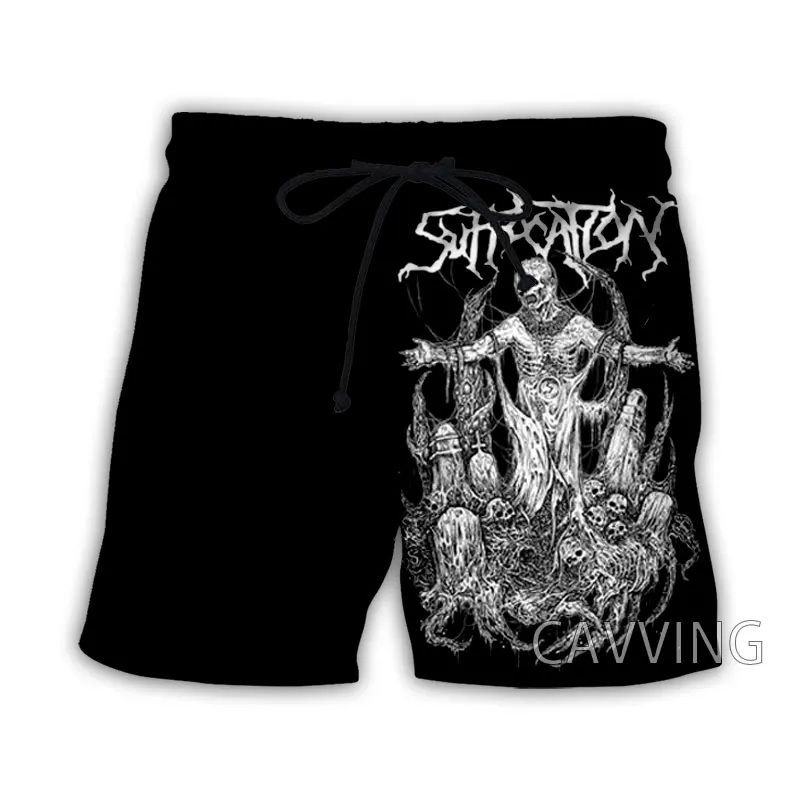Cavving 3D Tlated Suscation Band letné plážové kraťasy Streetwear rýchle suché príležitostné kraťasy potné šortky pre ženy/mužov