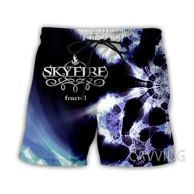 Cavving 3D tlačené Skyfire Rock Summer Beach Shorts Streetwear Rýchle suché neformálne šortky potné šortky pre ženy/mužov