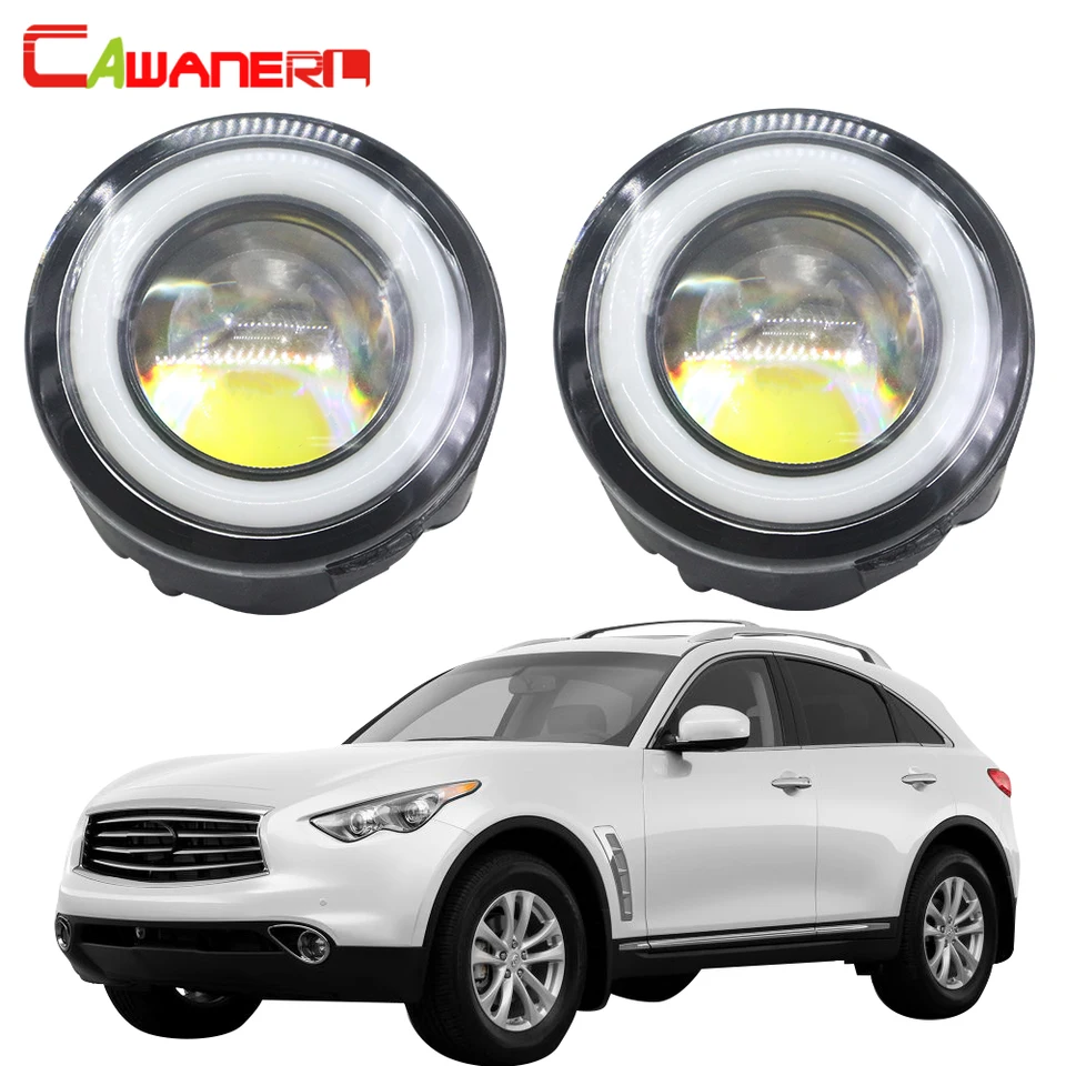 Cawanerl pre Infiniti FX FX35 FX37 FX45 FX50 FX30D 2006-2015 Automobil LED FOG Light Angel Eye Daytime Running Light DRL 12V 2 kusy