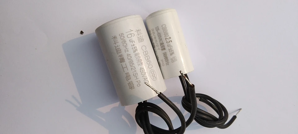 CBB60 AC 450V 50/60Hz 2UF/2,5UF3UF/3,5UF/4UF/6UF/8UF/10UF/15UF/16UF/18UF NES POLICKÝ POLEPROPOLELE MOTOR