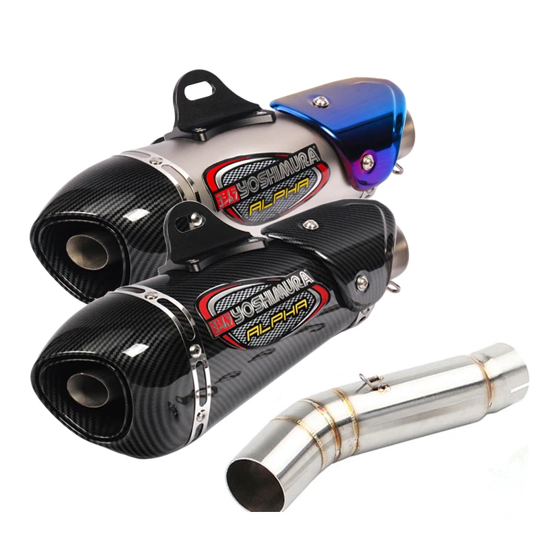 CBR500 Motocykel Yoshimura výfukový tlmič upravený únikom Moto Escape Slip On Mid Link Pipe pre Honda CBR500R CB500X CB500F 2013-19