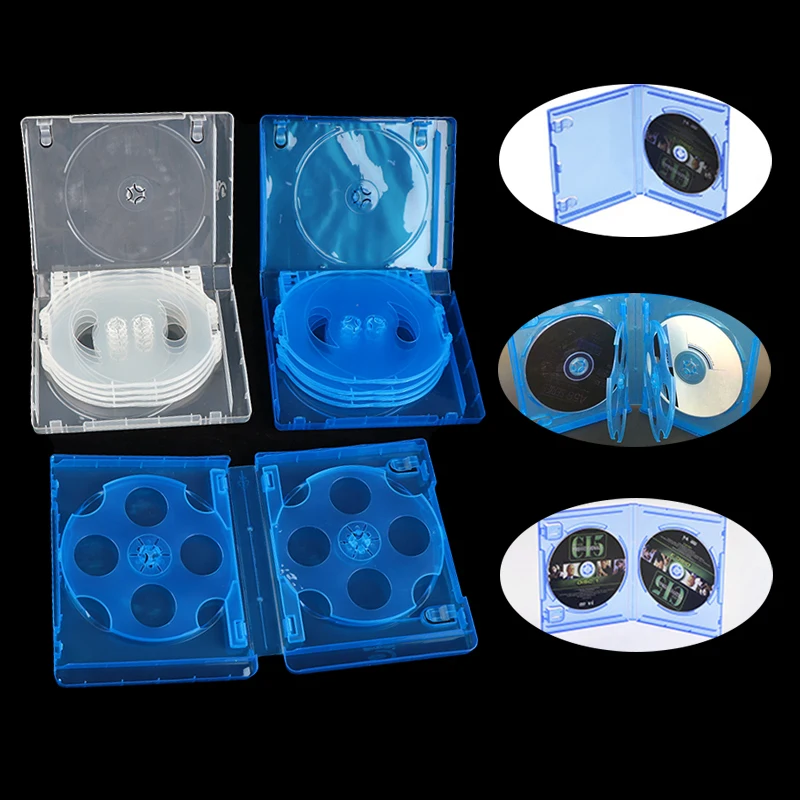 CD CD CD Storage Box 1pc Blu-ray náhradné herné puzdrá ochranné box pre PS4 PS5 CD DVD DVD Discs Storage Bracket Box