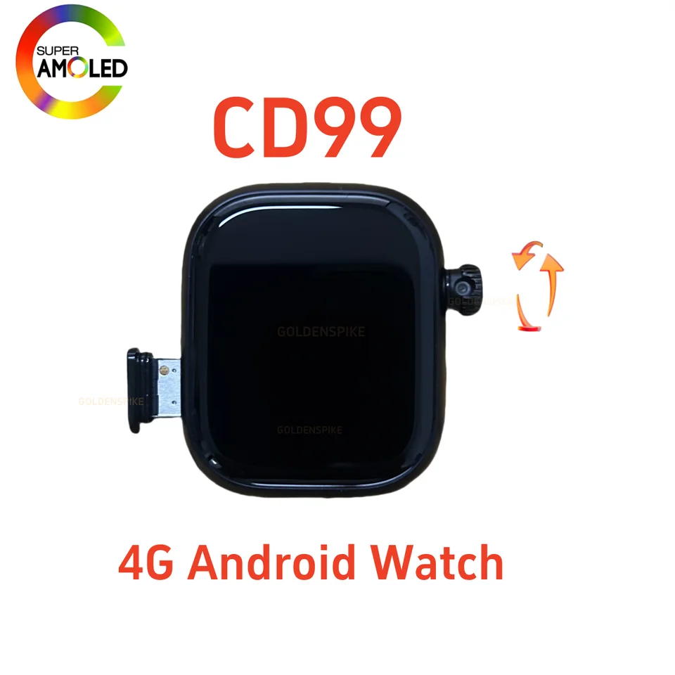 CD99 Smart Watch S9 Series Android s fotoaparátom 4G/5G GPS WiFi Compass 2,26 palca 490*580 AMOLED 128 GB Storage Game Smartwatch S16