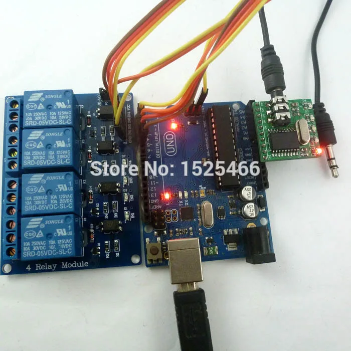 CE005*1+YC064*1 DTMF AUDIO AUDIO RELEFE RELE KIT MT8870 Hlasový dekodér DC 5V 12V 24V 48V napätie Dopyt Uno Mega Raspberry