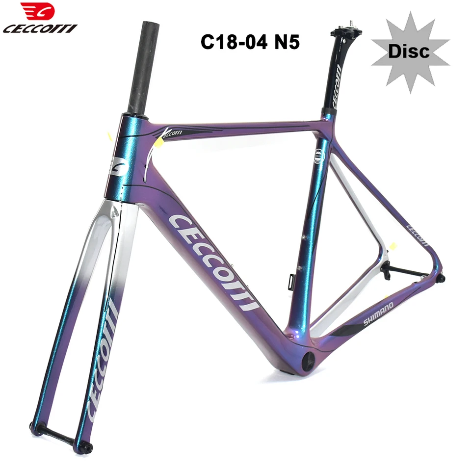 CECCOTTI RF18 Model Model Carbon Road Bicykle Ráme Disk Brzdenie B86 Frameworks Max
