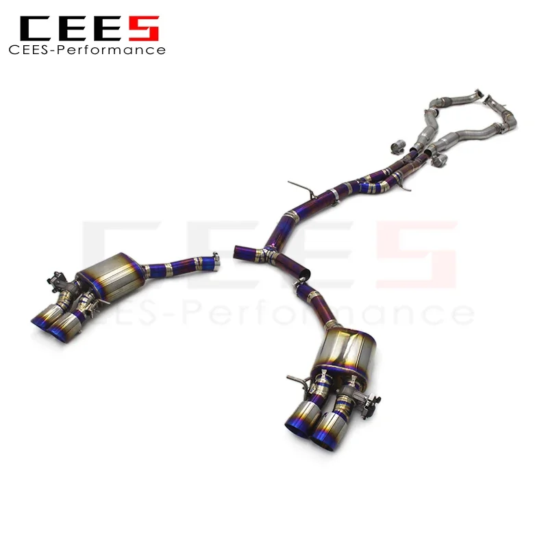 CEES Performance Titanium Valvetronic Tufler Výfukové potrubia pre Audi S4/S5 B9 3.0T 2019-2023