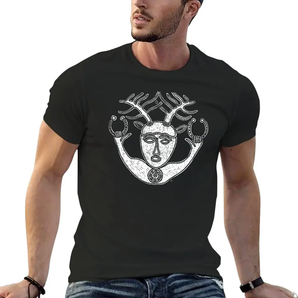 Celtic God Cernunnos drží dve tričká Trucs Tričko Roztomilé šaty blúzka tričká pre mužov