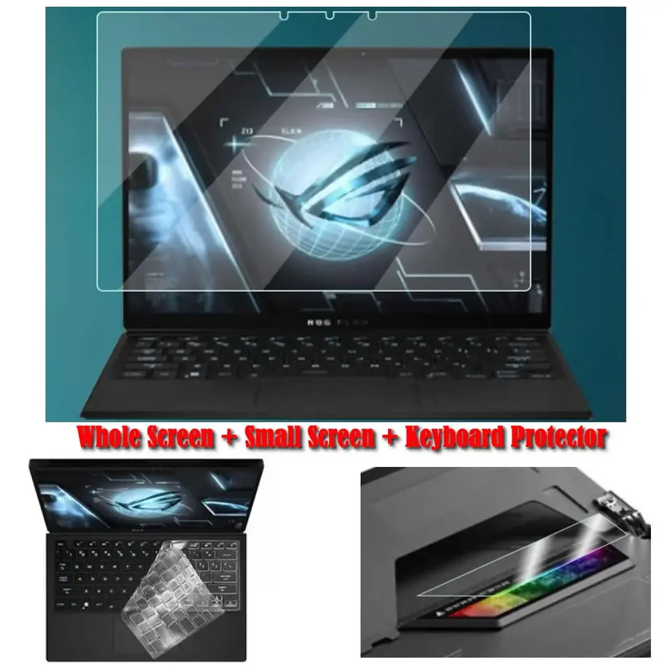 Celá obrazovka proti oslneniu škrabancov + malá obrazovka + chránič klávesnice pre prietok ASUS ROG Z13 GZ301 2022
