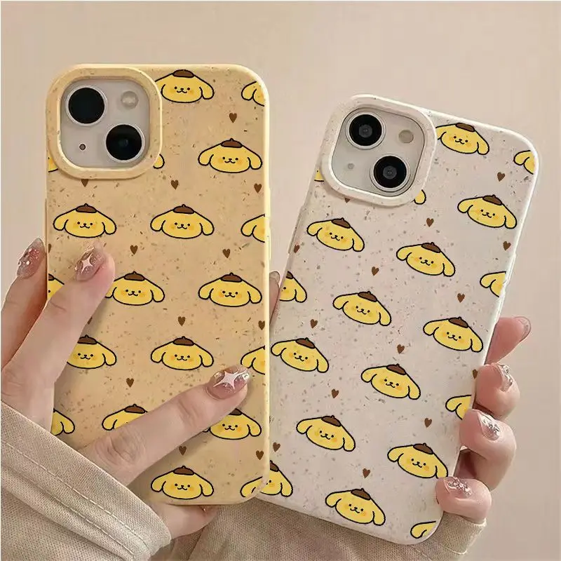 Celá obrazovka Roztomilý Sanrio Pom pom Purin Puzdro pre iPhone 15 14 13 12 11 Pro Max 7 8 Plus x xr xs max