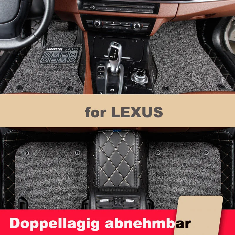 Celú sezónu prispôsobené úplné pokrytie pre Lexus GS300 GS250 GS350 GS200T GS450H GS350 GX LS LS430 Dvojité podlahové rohože IAYER