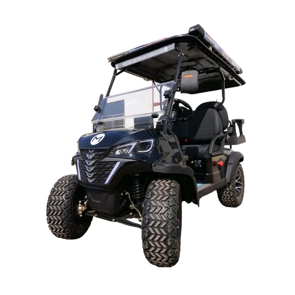Cena elektrický golfový klub Car 5KW Motor Dospelý Scooter Solárne panely Poháňané 4 6 SECTRATE LITHIum BATTERSKÉHO BATUPOVÉHO KOMERA GOFLICKÝ