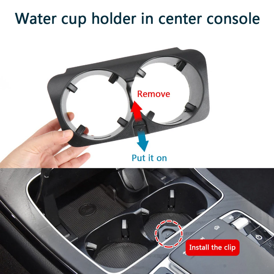 Centrum automobilu Console Pohárové držiaky Držiak na výmenu pre Mercedes-Benz CE GLC trieda W205 W213 W253