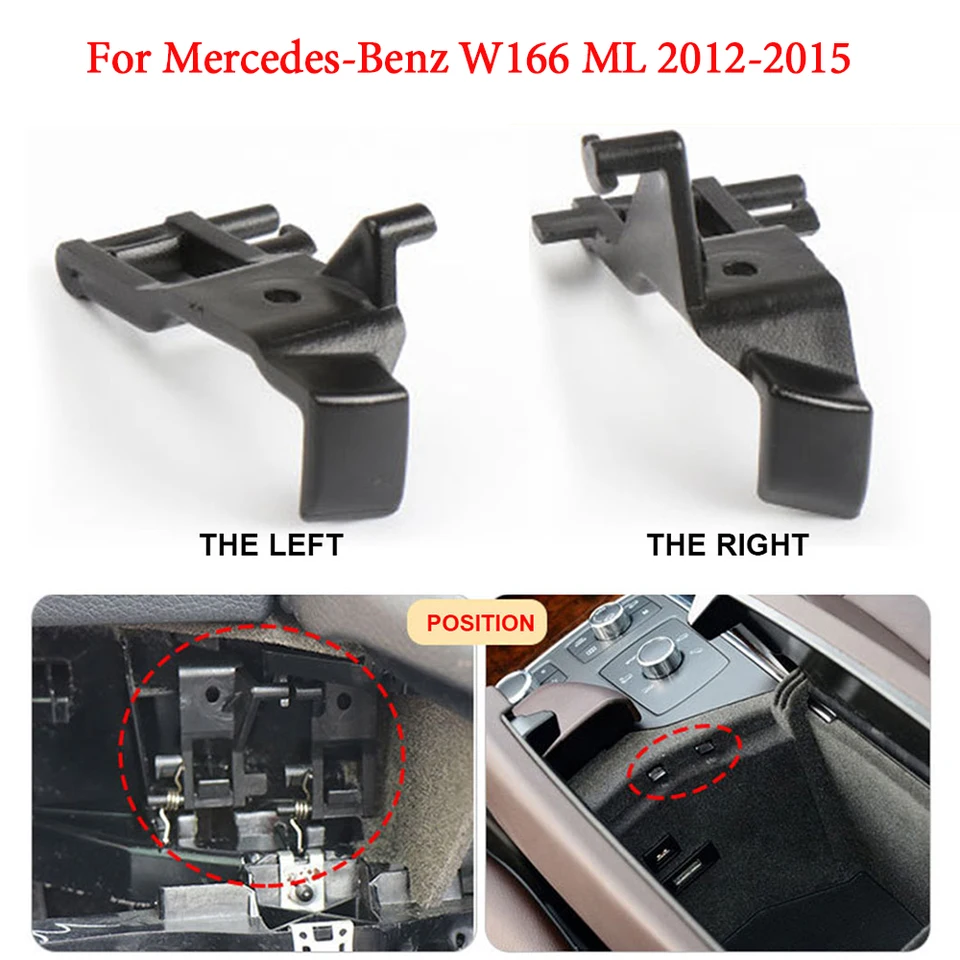 Centrum Console Lid Cover Cover Latch Clip Cover Conp Clip pre Mercedes Benz ML320 ML350 GL400 W166 2012-2015 1666804103