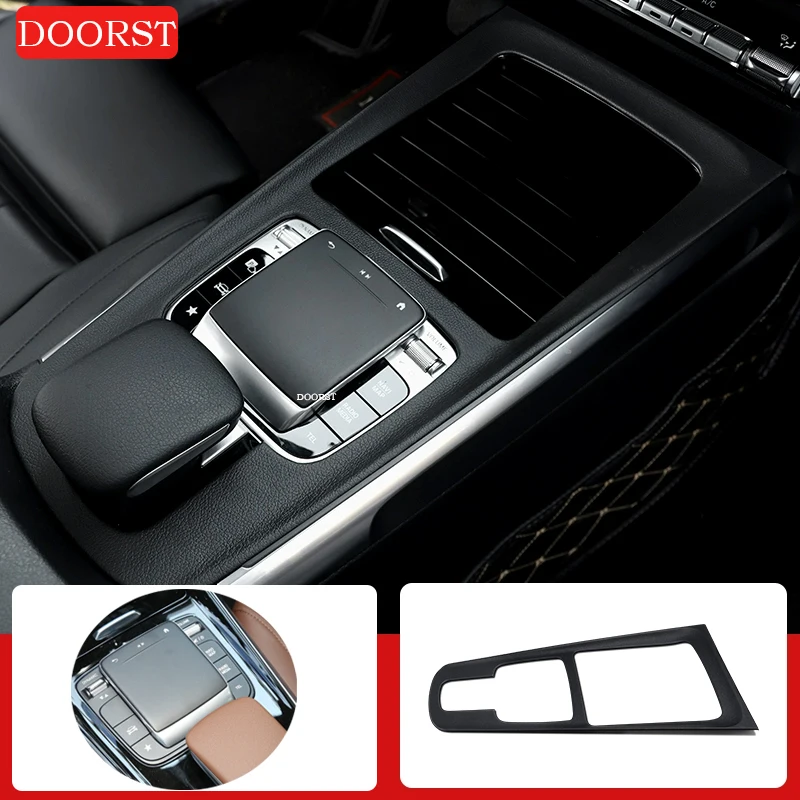 Centrum s koženou konzolou Panel Cover Tink Panel Panel Rám interiérové ​​prípravy pre Mercedes Benz GLA GLB triedy X247 H247