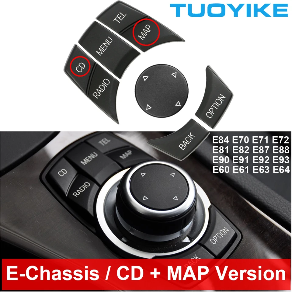 Centrálna konzola CIC I-Drive Multimedia ovládacie tlačidlo pre BMW 1 3 5-série X1 E84 X5 X6 E70 E71 E81 E82 E90 E91 E92 E92 E60 E61