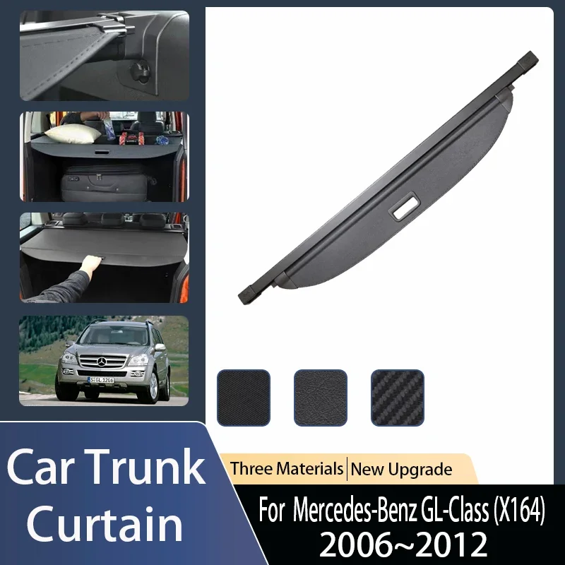 Ceraper pre kmeň automobilov pre Mercedes-Benz GL-Class X164 450 500 400 2006 ~ 2012 Kmeňový batožinový náklad pokrýva protivozprávne automatické doplnky