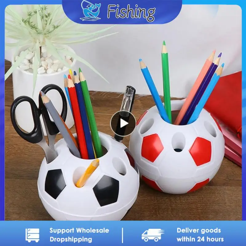 Ceruzka Pot Student Darčeky Multifunkčné vysokokvalitné praktické futbalové loptičku Pen Pen ceruzka Držiteľ kancelárskych potrieb Skladovací nástroj