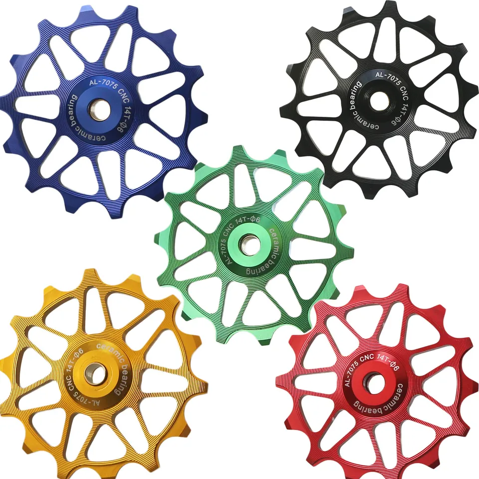 Cestné bicykel keramická remenica zadná prehadzovacia prehadzovač 12t 14t 16t Sprievodca MTB keramické ložisko Jockey Wheel pre Shimano Sram GX XX1 Bicycle Part Časť
