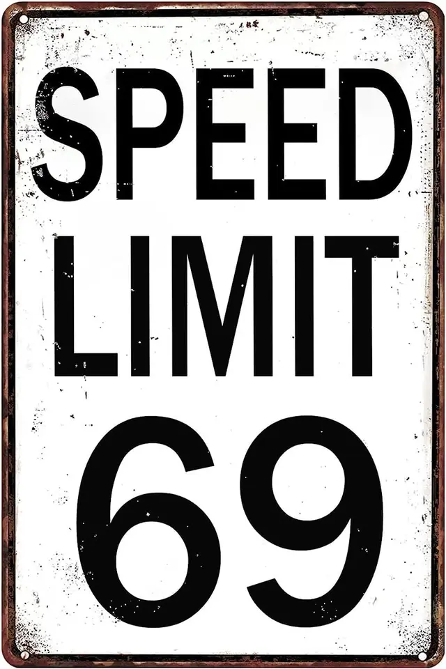 Cestné značky izba dekorový limit