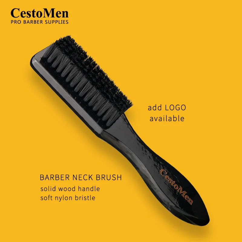 Cestomen Soild Wood Profesionálny blednutie kefy Barber Sweeping Brush Comp Haircut Príslušenstvo Čistiace nástroje na čistenie tváre pre mužov