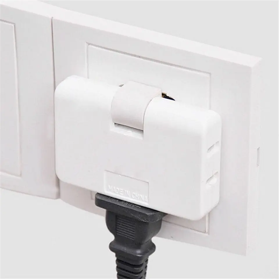 Cestovať kreatívne 3 výstupné nástenné zásuvky 2 hrotové zásuvky Elektrické zástrčky napájacie adaptér striedavého prúdu