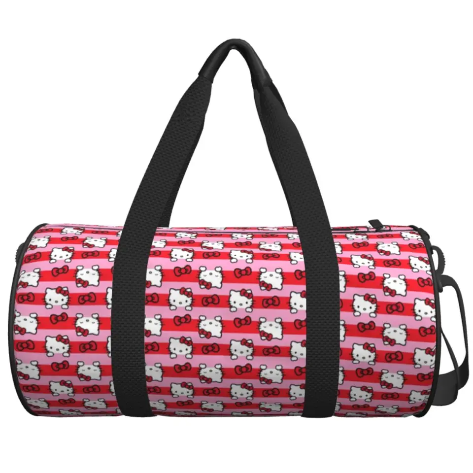 Cestovná taška Hello Kitty Gym Bag prenosné športové tašky veľká kapacita neformálna vlastná kabelka roztomilé fitness tašku pre pár