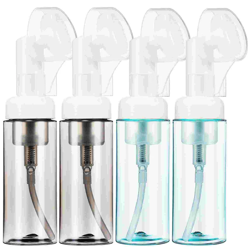 Cestovné balenie fľaše Foam Pump Empty 60 ml 2ks priehľadná čierna + zelená kontajner mydlového surového prostriedku