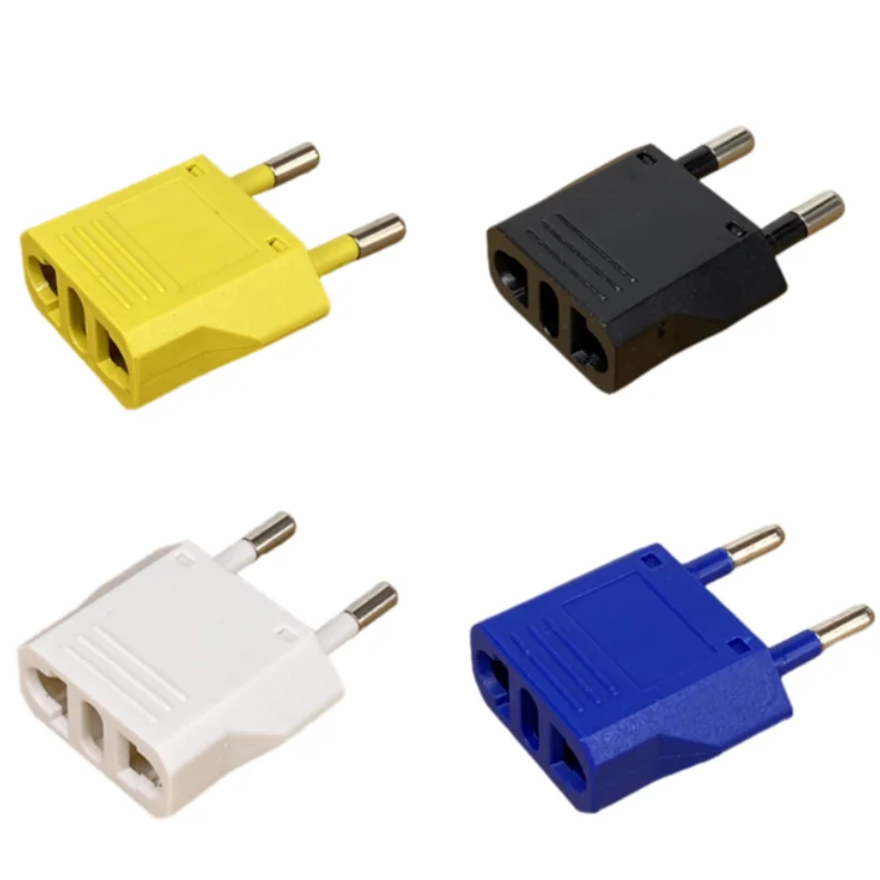 Cestovný adaptér EU Plug Adapter Cn Us do Eu KR Brazília Izrael Čierne/biely napájací adaptér elektrická zásuvka zásuvky