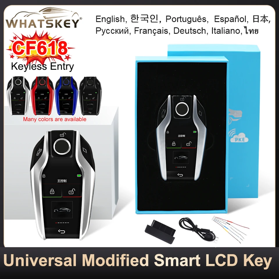 CF618 Universal Smart Remote Car Key LCD Screen for BMW pre Benz pre Audi pre VW Fornissan pre Ford pre Toyota pre Kia pre Lexus