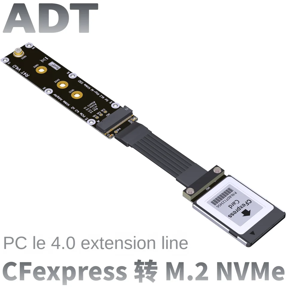 CFEXPRESS TYP_B až M.2 NVME 2280 KEY_M Rozšírený prenosový kábel CARDA Pamäťová karta Pamäťový disk ADT
