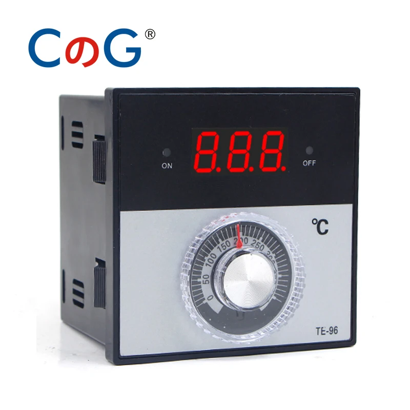 CG 96*96 mm gombík AC 220V 380 24V 0- 300 400 1200 stupňa KJ PT100 Typ relé digitálny termostat