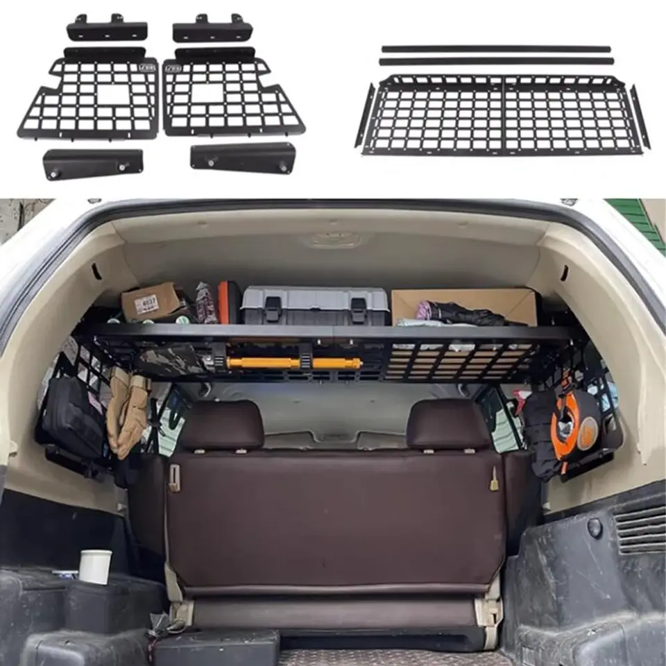 CGZ pre Mitsubishi Pajero V73 V75 V77 1999-2006 Modulárny úložný panel Modifikácia Zadný kmeňa Trunis Rack Molle Panel 1Set 1Set