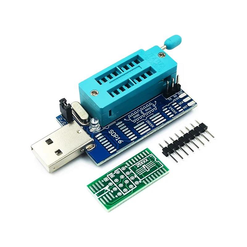 CH341 BIOS doska MX25L6405 W25Q64 USB Programátor LCD Burner Progammer pre 24 25 sérií