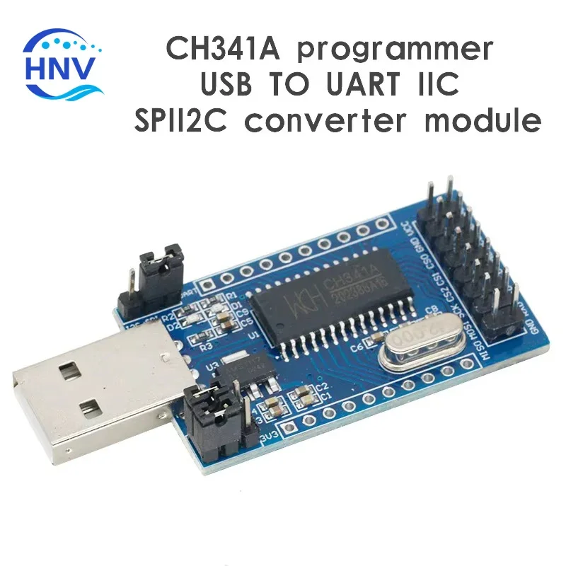 CH341A programátor USB na UART IIC SPI I2C Convertor Paralelný port prevodník Prevádzka Ovládanie indikátorov LAMP MODUL