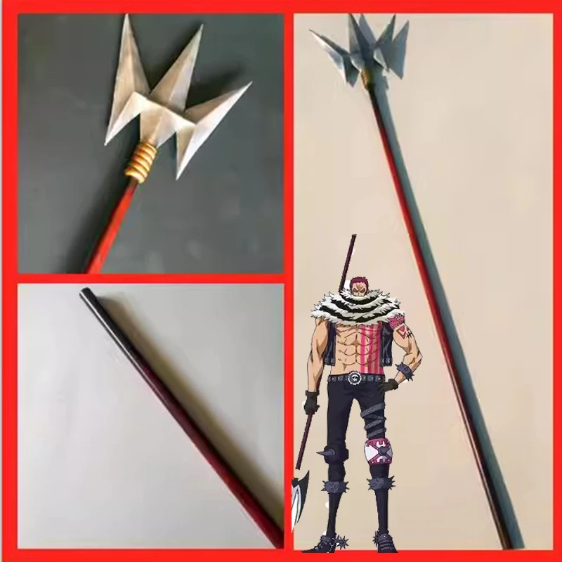 Charlotte Katakuri Trident Mogura Cosplay Weapon Prop pre Halloween Carnival Party Anime Anime Dospelý vianočný darček 200 cm
