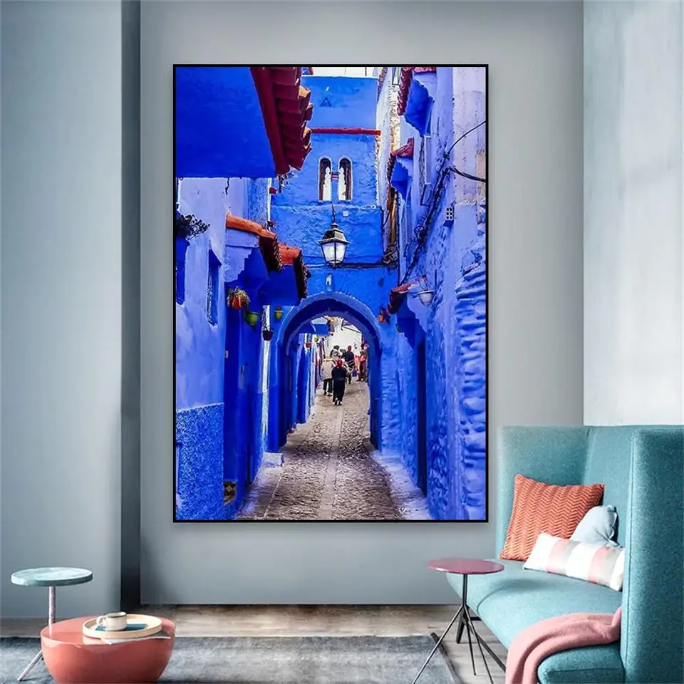 Chefchaouen Blue City Plagát