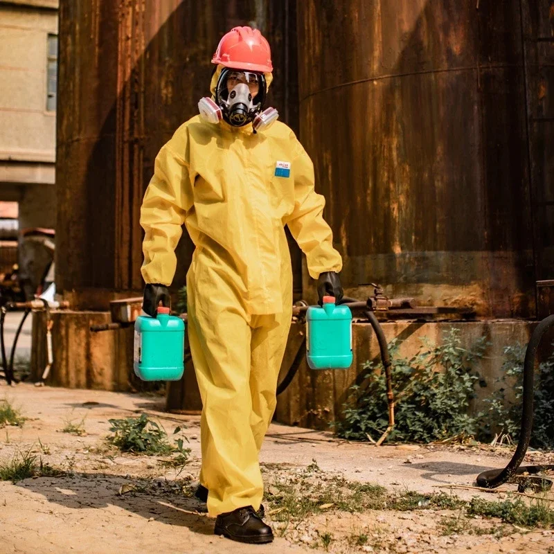 Chemické ochranné oblek obal nebezpečné chemikálie