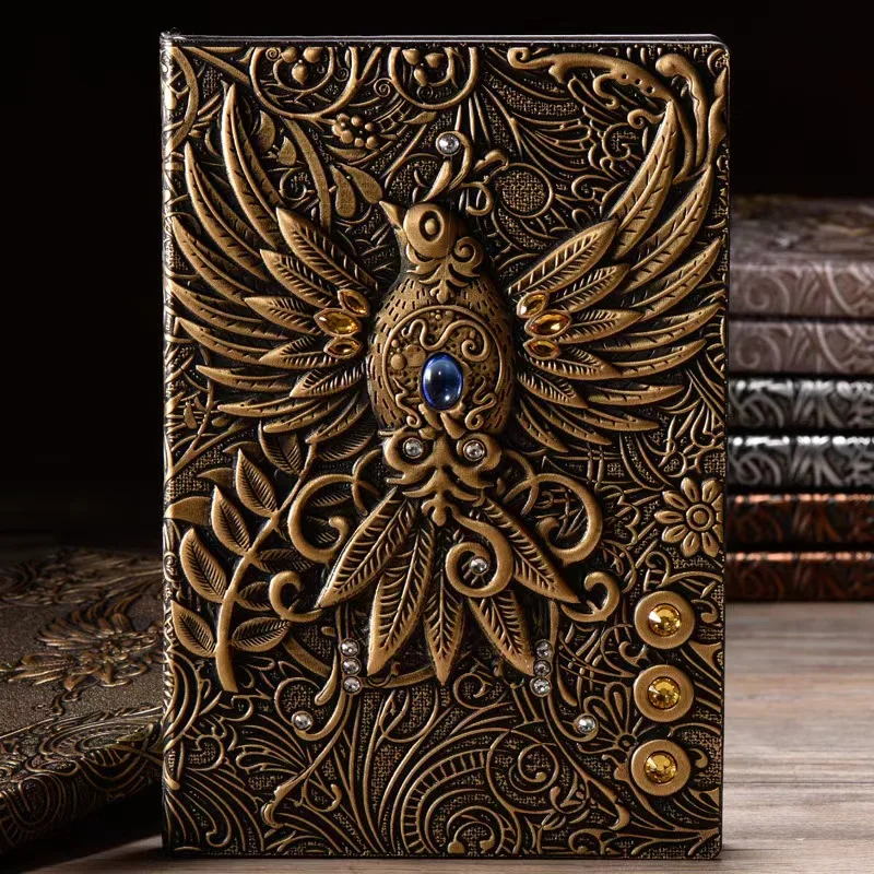 Chen Lin A5 Európsky štýl notebook jednoduchý retro denník Magic Poznámkový blok Literárne výňatky Ilustrácia Zhruba ruky