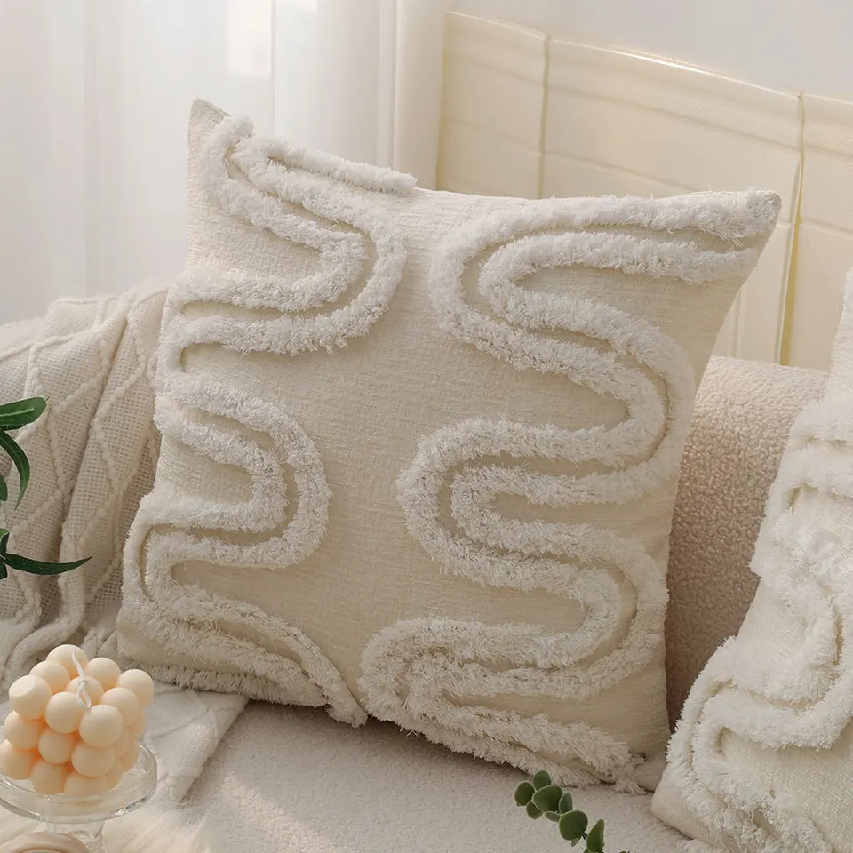 Chenille Chumen Cushion Cover for Sofa Ins Dekoratívny hádzanie vankúš Kreat Pohodlná obývacia izba fonda cojin severský štýl