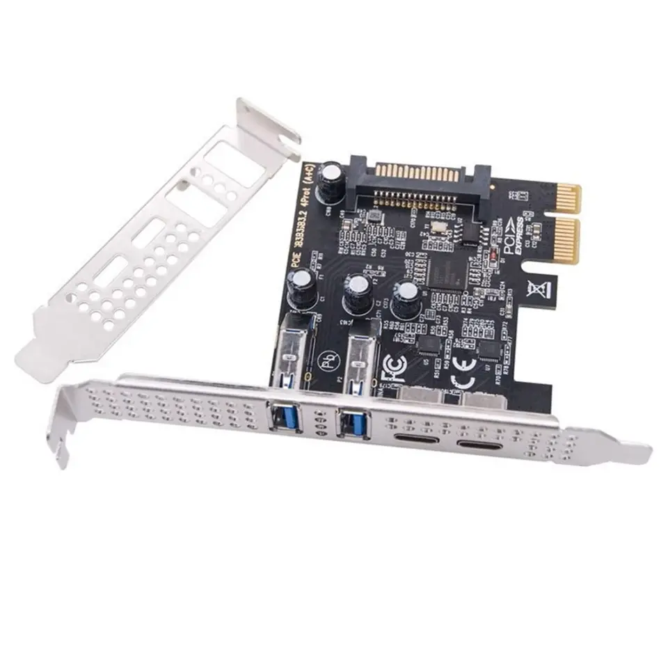 Chenyang 4 Port PCI-E 1x až 2 USB 3.0/USB C Hub PCI Express Express Expansion Card Adapter s 80/120 mm slot PCI-E slot