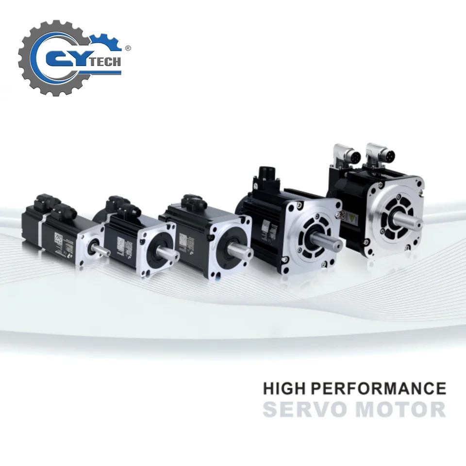 Chenyue Servo Motor 3,1KW Vstup 2000RPM Výstup 15.2nm 23bit 380V Motor Dia 22mm príruba motora 130x130 mm