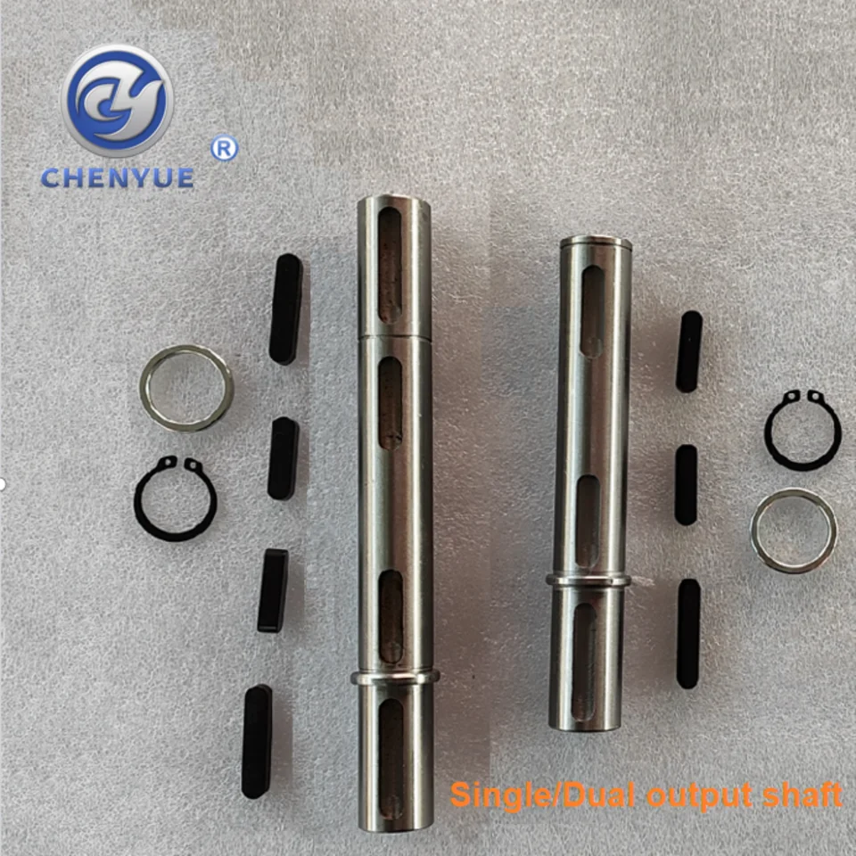 Chenyue Single Dual Výstupný hriadeľ pre prevodovku prevodovky pre prevodovku pre prevodovky červov NMRV063 NMRV075 RV63 RV75 NMRW63/75 NMVF63/75 RW63/75