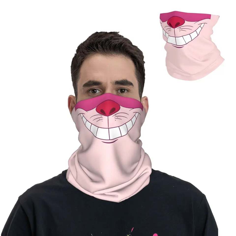 Cheshire Cat Bandana Cover Cover Motorcycle Club Disney Face Sat
