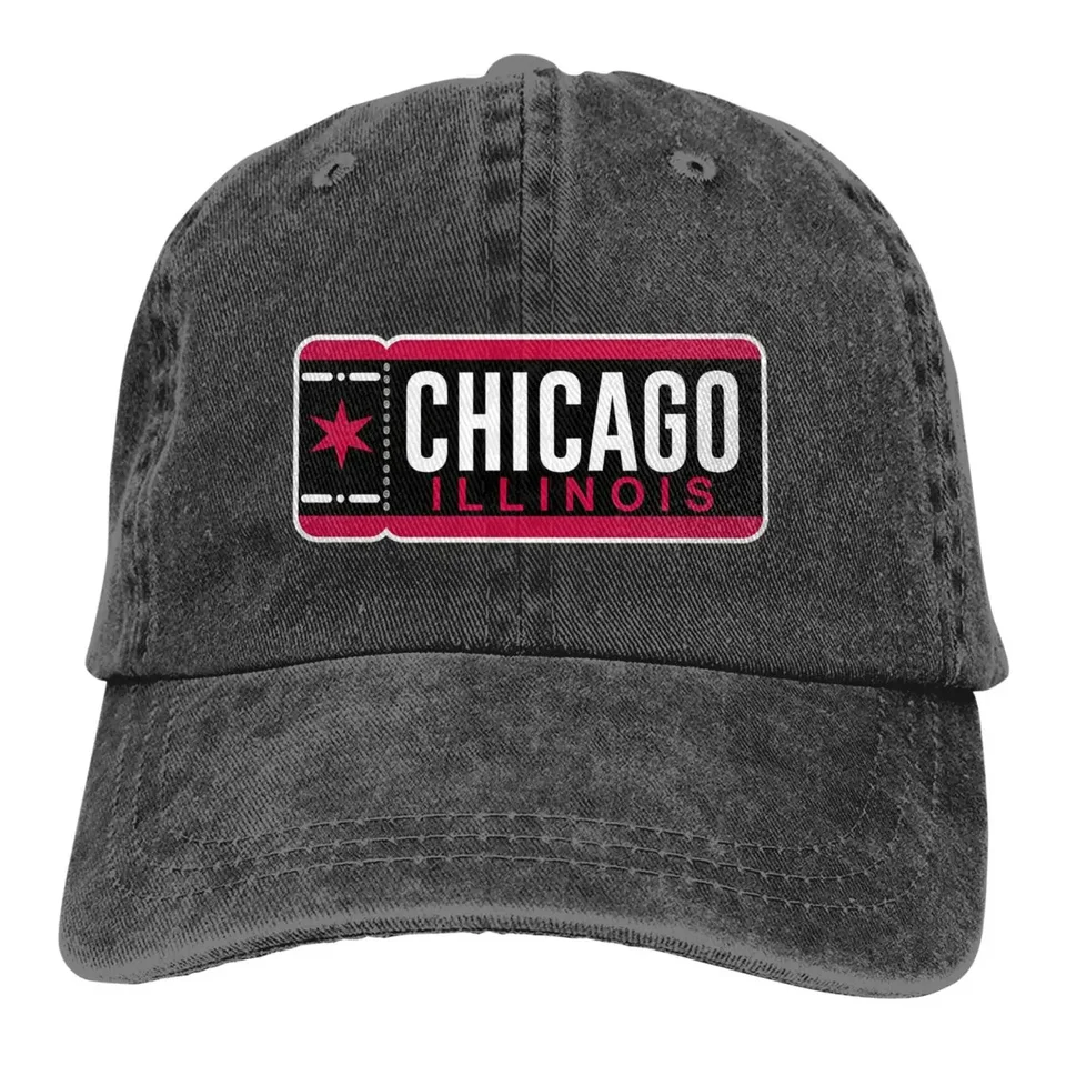 Chicago Ticket Alternate Baseball Cap Vintage Zúfalo unisex vonkajšie nastaviteľné nastaviteľné klobúky