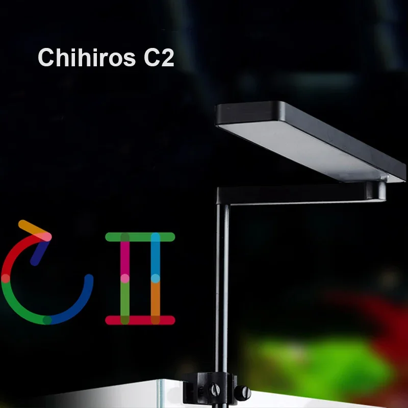 Chihiros C2 RGB C II rastúca klip Rast na akváriu Fish Tank LED svetlo Bluetooth Sunrise Sunset Lamp