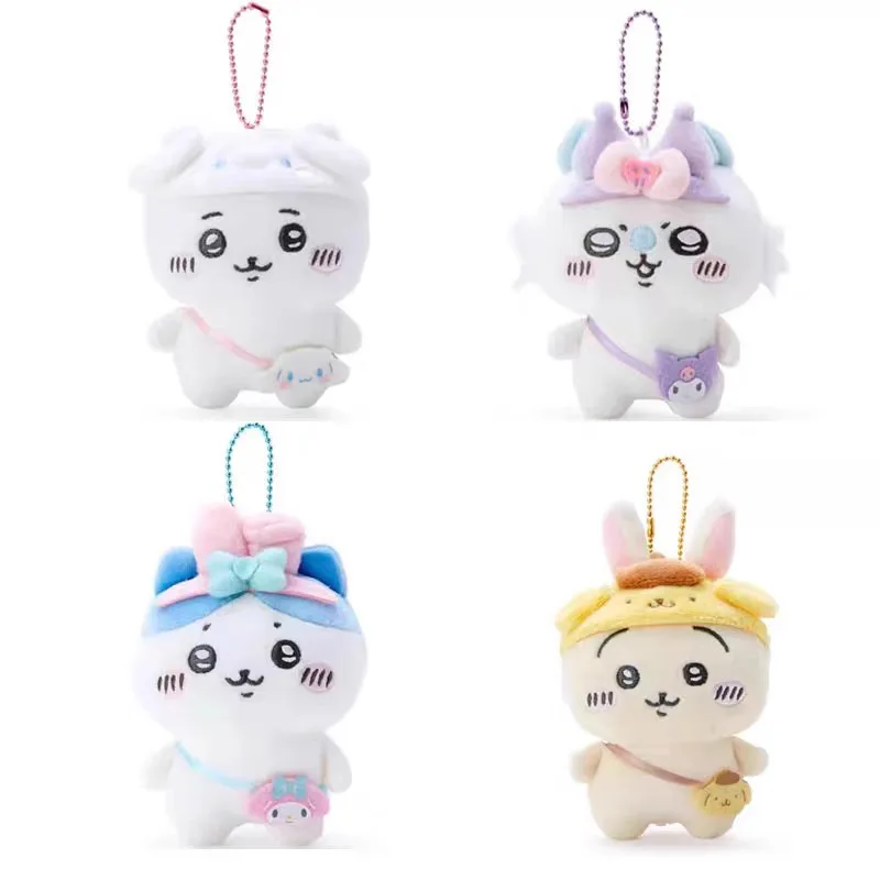 Chiikawa hachiware usagi plyšové hračky Plushie Keychain plnené bábiky pre deti darček