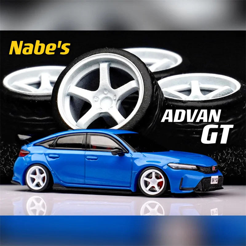 Chika 1/64 kolesá s gumovými pneumatikami pre hračky Luxusný model Modifikovaný automobil JDM VIP pre hotwheels Tomica Minigt
