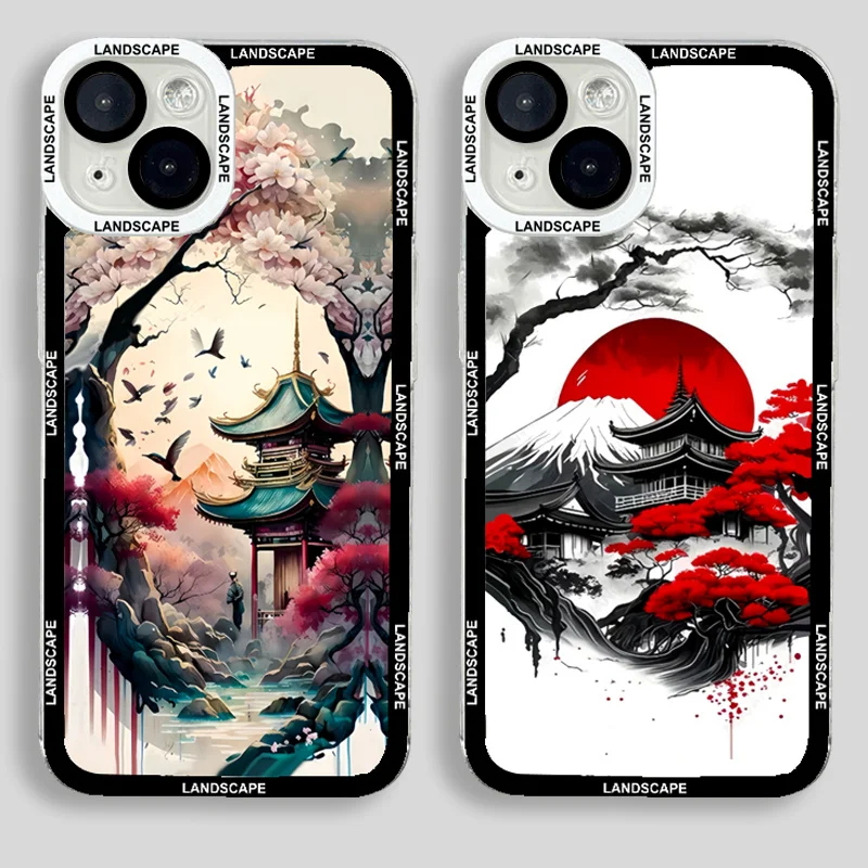 Chinoiserie estetická šírka telefónu pre iPhone 11 12 13 14 15 16 Pro Max Plus xr x x max.